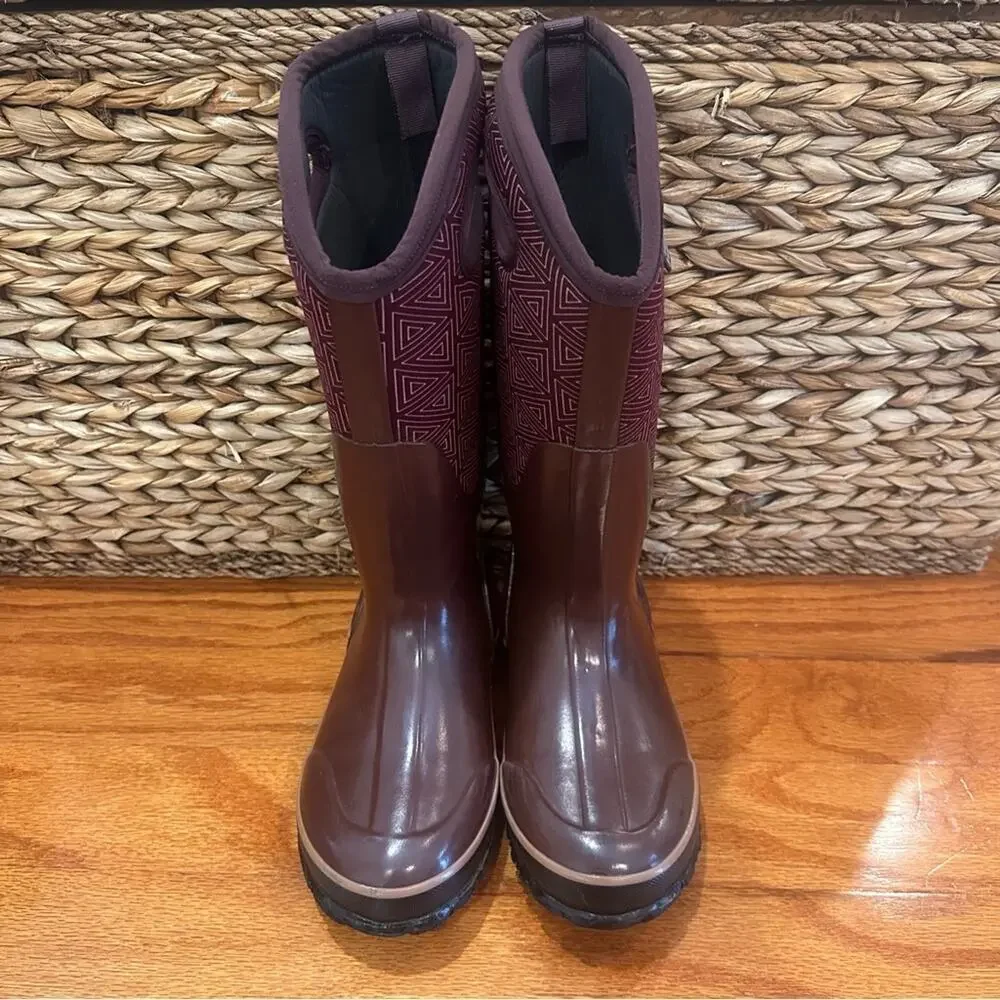 Women's BOGS Classic Tall Boots sz 6 Insulated Waterproof Winter Boots